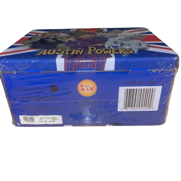 Austin Powers Collectible Tin Lunchbox With Union Jack Design - Picture 12 of 15